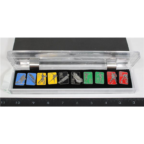 1988 CALGARY OLYMPIC PIN SET & CASE — image 27