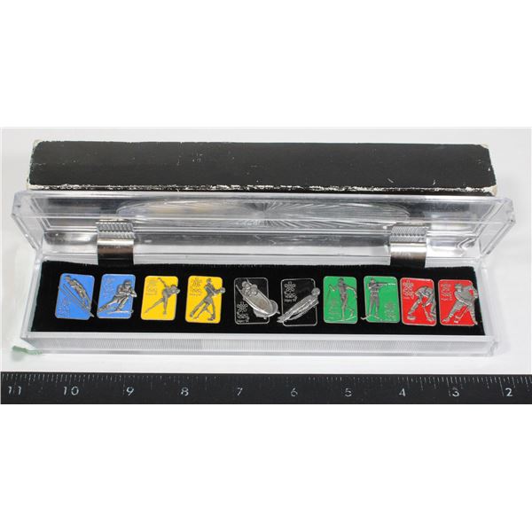 1988 CALGARY OLYMPIC PIN SET & CASE — image 28
