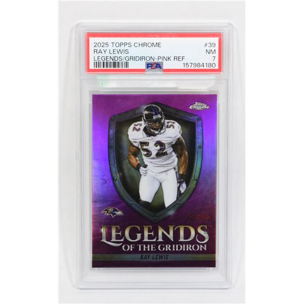 2025 TOPPS CHROME RAY LEWIS LEGENDS/GRIDIRON-PINK — image 37