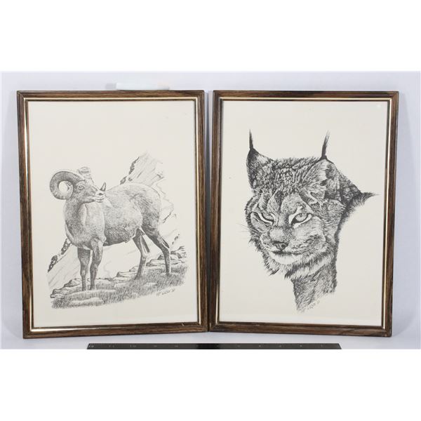 PAIR OF HAP WILSON '80 PRINTS