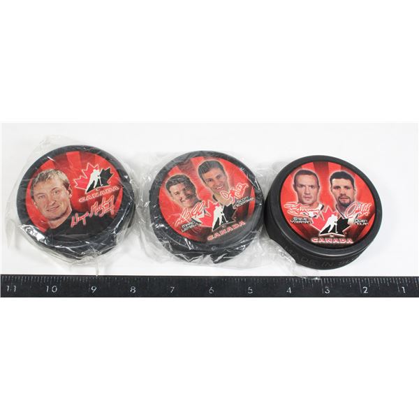 TEAM CANADA HOCKEY PUCKS