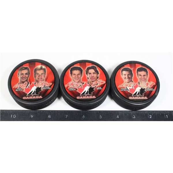 TEAM CANADA HOCKEY PUCKS