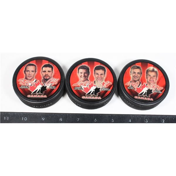 TEAM CANADA HOCKEY PUCKS