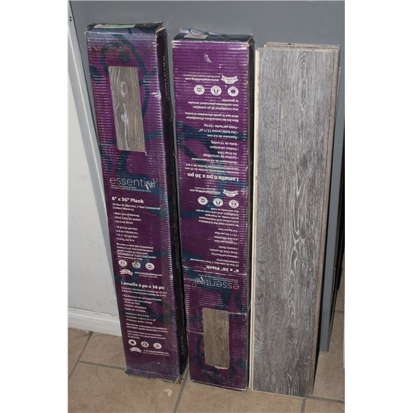 6" X 36" PLANK FLOORING, 2 FULL BOXES AND SOME