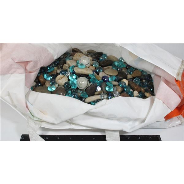 BAG OF DECORATIVE ROCKS