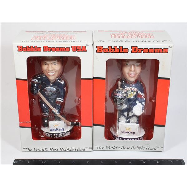 VINTAGE BRENT SEABROOK & LOGAN KOOPMANS BOBBLEHEADS