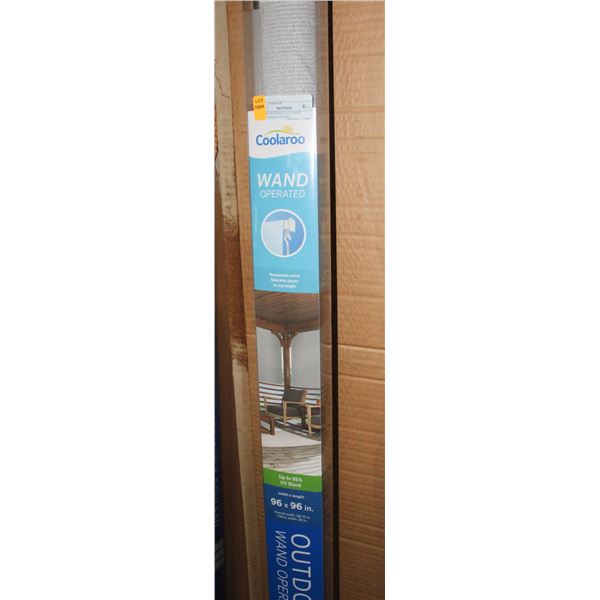 NEW IN BOX COOLAROO ROLLER SHADE (REMOVABLE WAND)