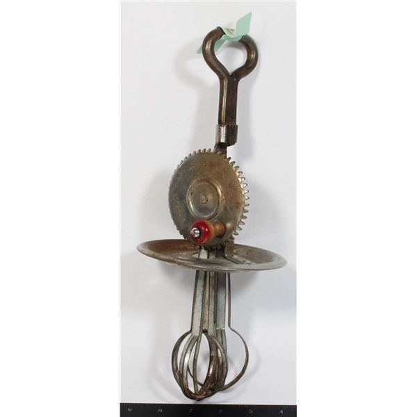 VINTAGE A&J EGG BEATER/MIXER MADE IN USA