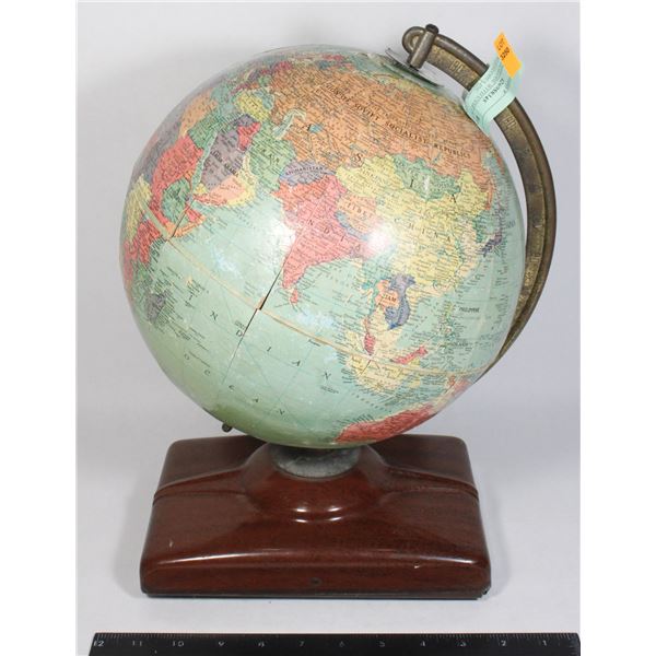 VINTAGE GLOBE WITH USSR ON IT REPLOGLE GLOBES INC