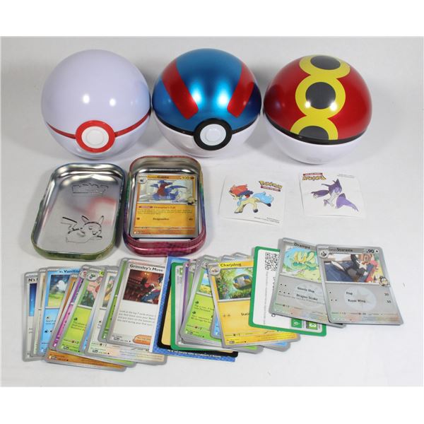 POKEMON TINS AND LOOSE CARDS