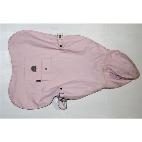S&C LIGHT PINK SIZE LARGE DOG RAIN JACKET