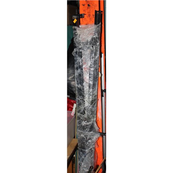 METAL BED RAILS. ADJUSTABLE TO QUEEN OR SMALLER
