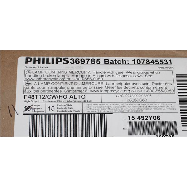 CASE OF 11 LIGHTBULBS F48T12