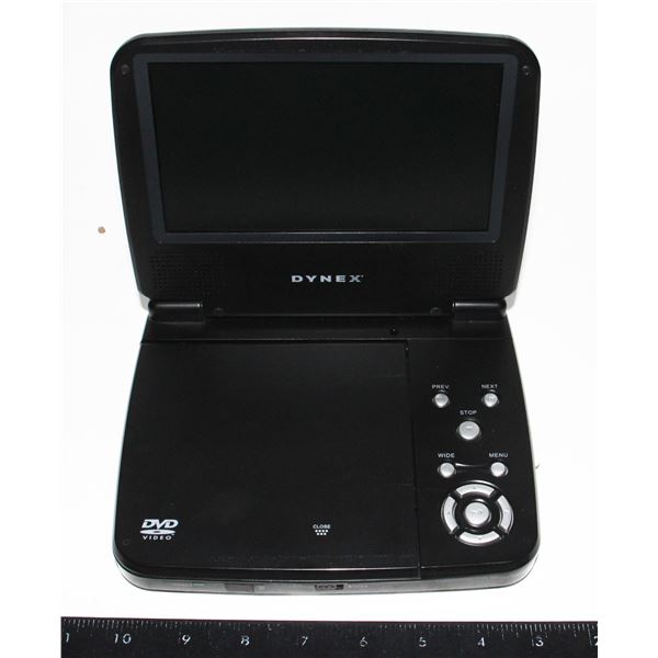 DYNEX 7" PORTABLE DVD PLAYER *NO CHARGER