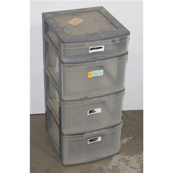 PLASTIC STORAGE BINS BLACK