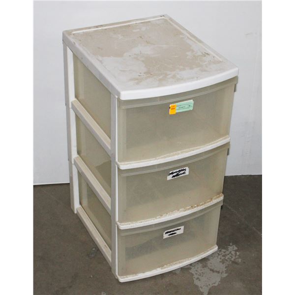 PLASTIC STORAGE BINS WHITE