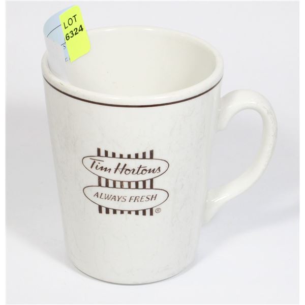 TIM HORTONS BILINGUAL STEELITE RESTAURANT MUG MADE