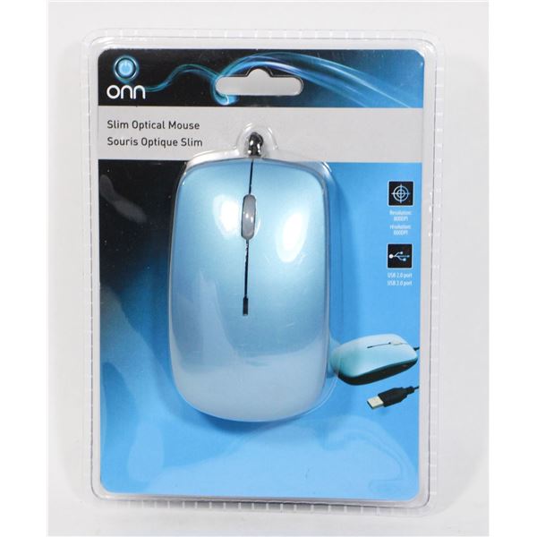 NEW - ONN SLIM OPTICAL MOUSE