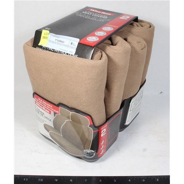 NEW HUDSON SEAT COVER PAIR TAN LB