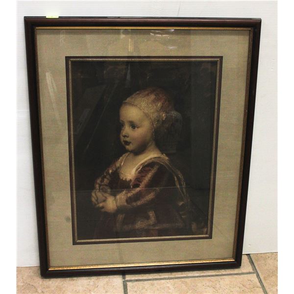 FRAMED PRINT"BABY STUART" BY ANTHONY VAN DYKE