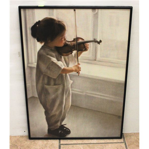 FRAMED PRINT"PETIT VIOLIN" BY DANIELLE RICHARD