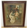 Image 1 : FRAMED PRINT"DANCING LESSON" BY ALBERT FRIEDRICH