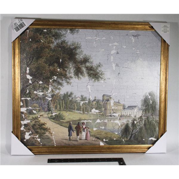 BRAND NEW ART 26 inch X 22 inch VICTORIAN ERA SCEN