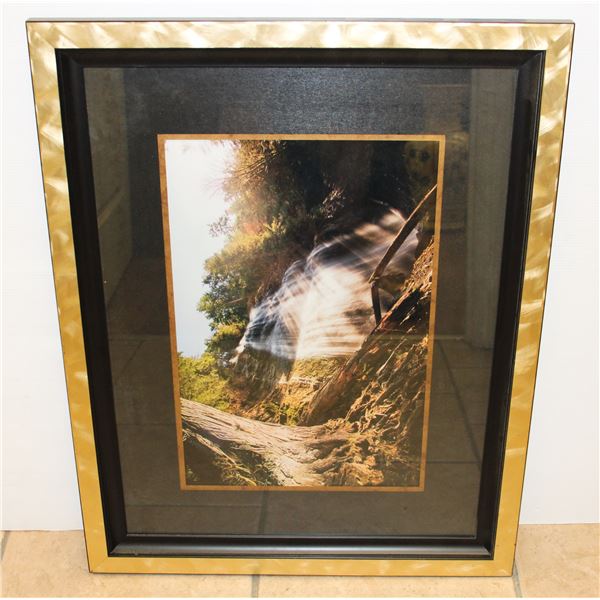 FRAMED WATERFALL PICTURE