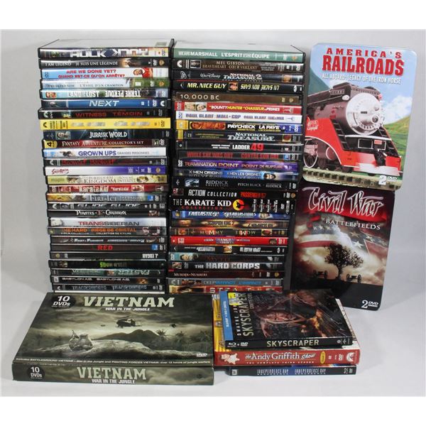 BOX OF DVD'S