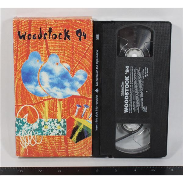 WOODSTOCK 94 VHS TAPE