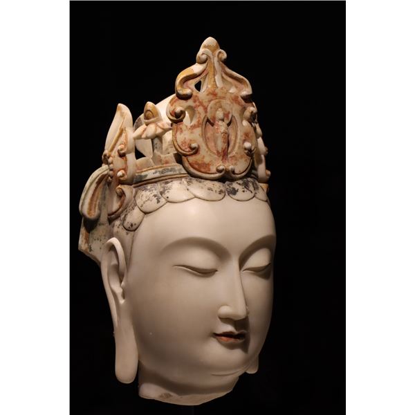 A WHITE MARBLE BODHISATTVA FROM THE NORTHERN QI DYNASTY