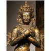 Image 7 : MING DYNASTY TIBETAN VAJRA MASTER STATUE