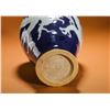 Image 8 : MING DYNASTY SACRIFICIAL BLUE GLAZE PILE SCULPTURE OF WHITE DRAGON PATTERN PLUM VASE