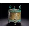 Image 10 : HAN DYNASTY JADE CYLINDER-SHAPED CASKET
