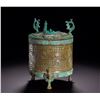 Image 1 : HAN DYNASTY JADE CYLINDER-SHAPED CASKET