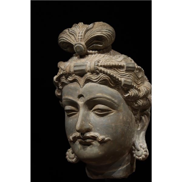 3RD CENTURY GANDHARA BUDDHA'S HEAD