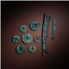 Image 2 : A SET OF NINE ANCIENT CHINESE COINS