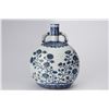 Image 4 : MING YONGLE BLUE AND WHITE ASTER AND CARNATION MOON WRAPPING VASE