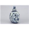 Image 5 : MING YONGLE BLUE AND WHITE ASTER AND CARNATION MOON WRAPPING VASE
