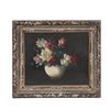 Image 1 : VASE OF ROSES, FERNAND TOUSSAINT (BELGIAN, 1873-1955), ATTRIBUTED TO,OIL ON CANVAS, ORIGINAL PERIOD 
