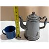 Image 1 : Vintage Enamelware Jug and Cup