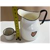 Image 1 : Vintage Enamelware Jug and Cup