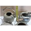 Image 3 : (4) Vintage Metal Teapots
