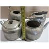 Image 4 : (4) Vintage Metal Teapots