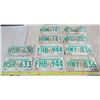Image 1 : (5) Pairs of Sask License Plates