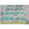 Image 3 : (5) Pairs of Sask License Plates