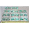 Image 1 : Lot of Sask License Plates inc. (3) Pairs