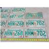 Image 3 : Lot of Sask License Plates inc. (3) Pairs