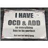 Image 1 : Metal sign, 12x8", OCD