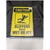 Image 2 : Metal sign, 12x8", Caution